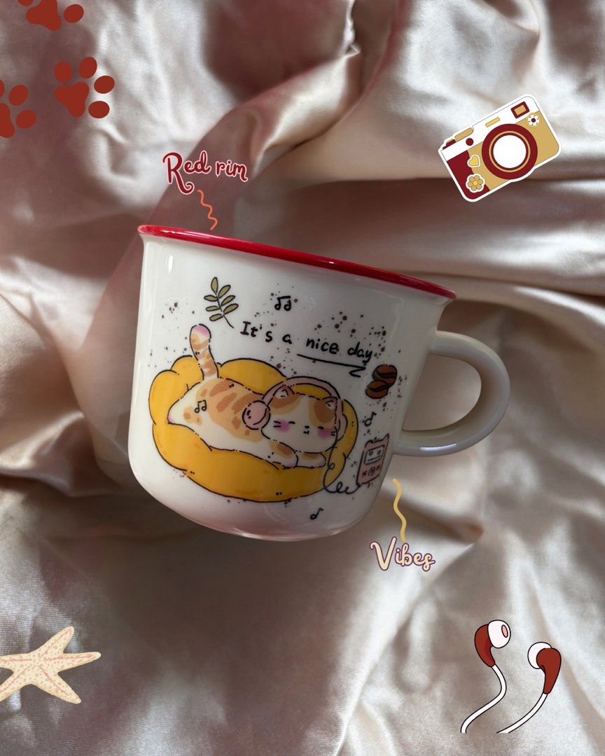 Kitty Cat Mug ☕️ (Category: Coffee & Tea Tableware) located in Manila. Submitted by mugandsips (Listing ID 1465600020, Image 1). Description: Kitty Cat Mug ☕️ Brandnew Condition No Dents -✨Unique Design -🎀 Cute and aesthetic designs -🎁 Gift ideas, for birthdays and special occasions -🌷 Perfect for your home, office, or study desk Price- 299.00 Location- South Caloocan Courier- Lalamove/ J&T.