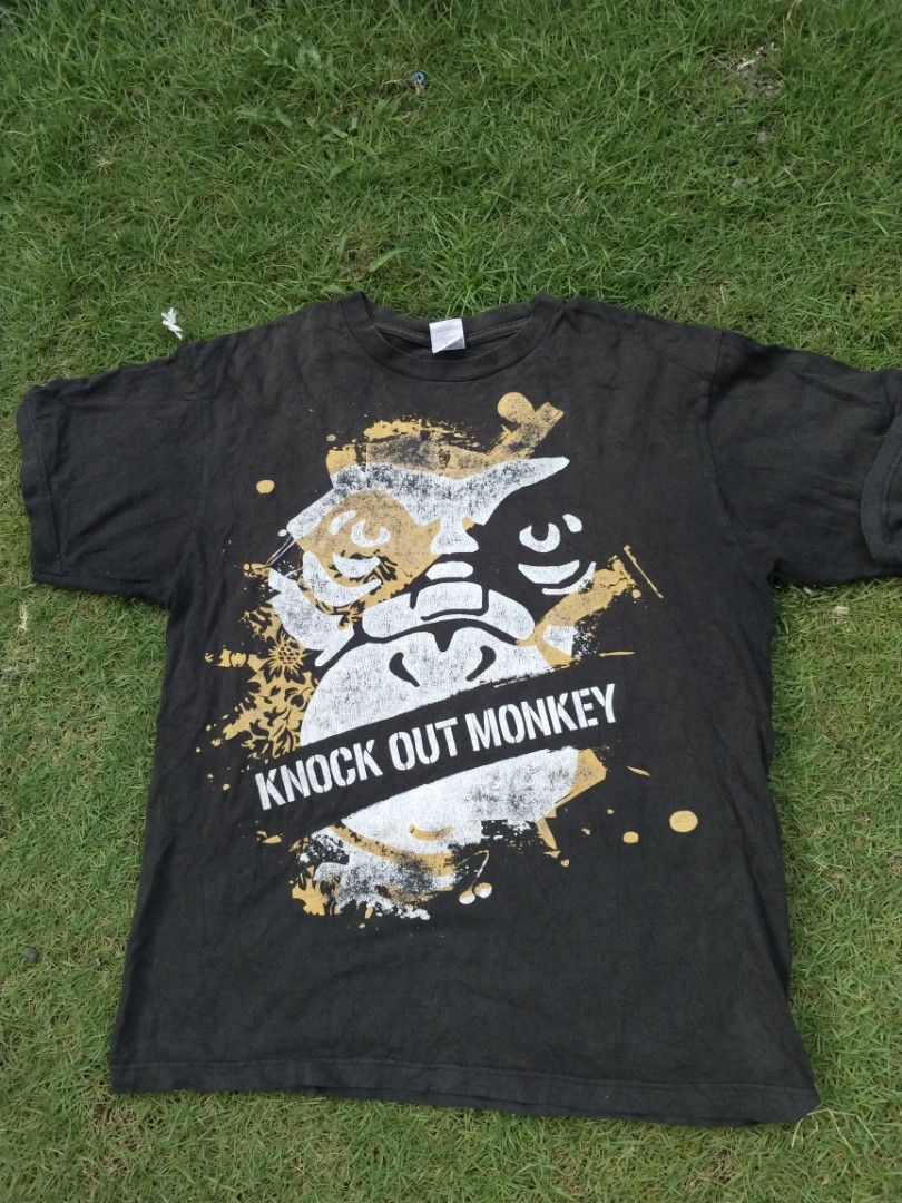 Knock Out Monkey Band Tour T-Shirts Bundle (Category: Tshirts & Polo Shirts ) located in Legazpi City. Submitted by genobecollectives (Listing ID 1465657728, Image 3). Description: Knock Out Monkey 700 aspack free ship pag each 300 add sd large 22 x 28 - Color: Classic Black - Material: Comfortable 100% cotton - Design 1: Gorilla graphic on front with 'KOM' text on the upper back - Design 2: Input & Output Tour 2014 graphics on front and back nec