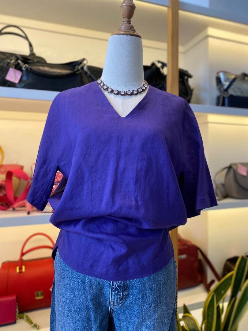 KOREAN LINEN BLOUSE (Category: Blouses) located in Baguio. Submitted by asna_taku (Listing ID 1465646436, Image 3). Description: KOREAN LINEN BLOUSE LARGE ₱580.
