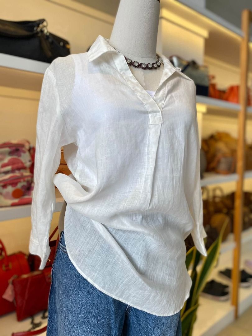 KOREAN LINEN LONGSLEEVE (Category: Longsleeves) located in Baguio. Submitted by asna_taku (Listing ID 1465646758, Image 2). Description: KOREAN LINEN LONGSLEEVE MEDIUM ₱680.