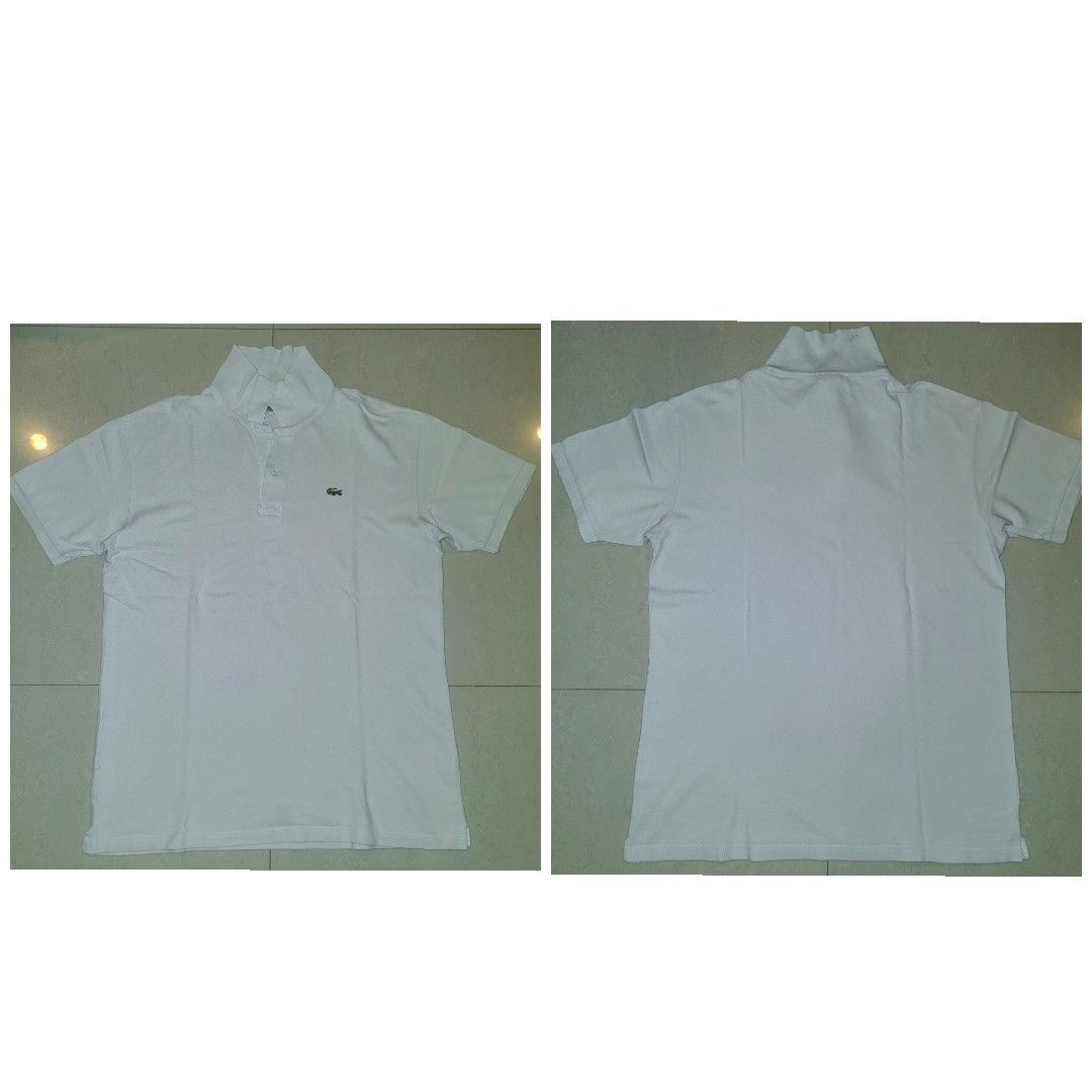 LACOSTE and REISS polo shirt bundle (Category: Tshirts & Polo Shirts ) located in Barotac Nuevo. Submitted by yorcollections (Listing ID 1465696539, Image 2). Description: LACOSTE and REISS polo shirt bundle Lacoste white polo shirt Actual dimensions Length 28.5 inches Width 21 inches *issue see pics Reiss navy blue polo shirt Size M on tag Actual dimensions Length 25 inches Width 20 inches 200php + sf.