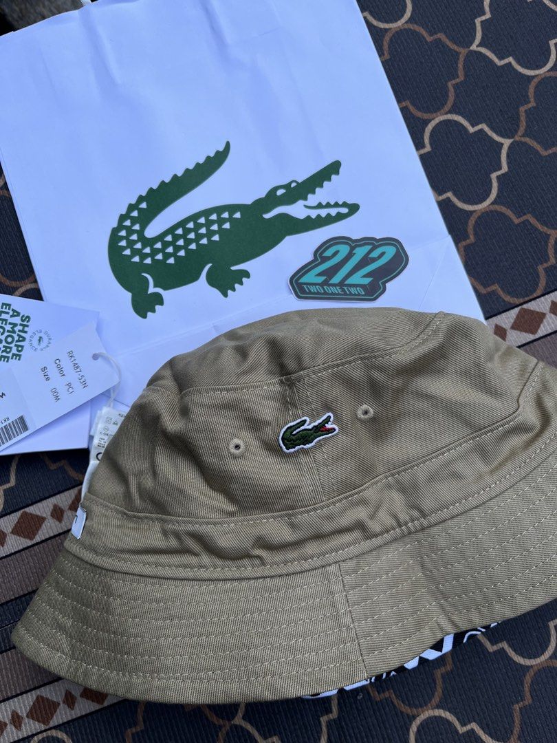 Lacoste buckethat (Category: Activewear) located in Muntinlupa City. Submitted by mioky01 (Listing ID 1465644731, Image 2). Description: Brandnew Legit / original / authentic On hand/ ready to ship ✈️ Money back guarantee if proven fake 🙌 Fb page : 212 Muntinlupa 📩🔑.