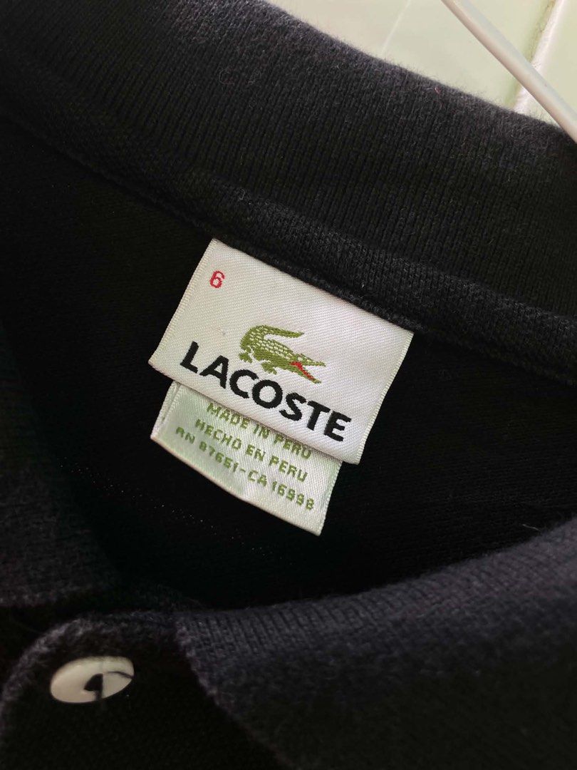 Lacoste Polo (Category: Luxury Apparel) located in Liloy. Submitted by juan2thrift (Listing ID 1465640827, Image 2). Description: Lacoste Polo Size 6 on tags 21x27 9.5/10 Very Good Condition .