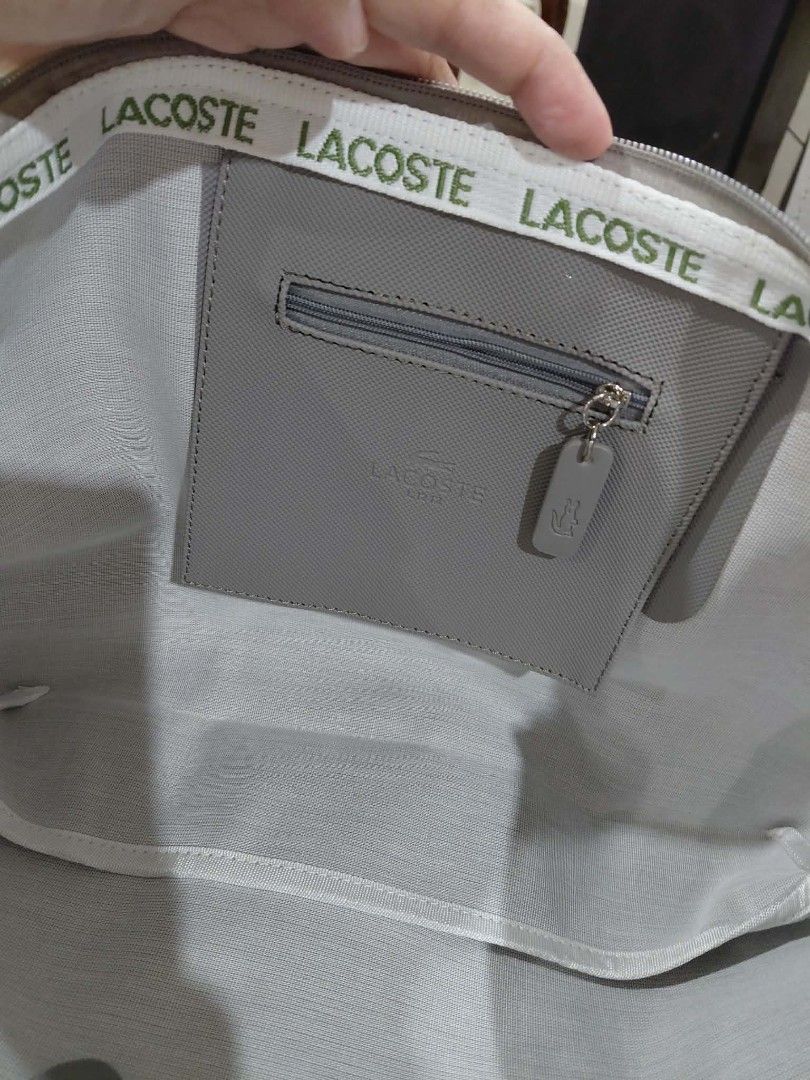Lacoste printed tote bag-2 color & design variants available (Category: Tote Bags) located in Antipolo. Submitted by smushypotatoo (Listing ID 1465519673, Image 3). Description: .