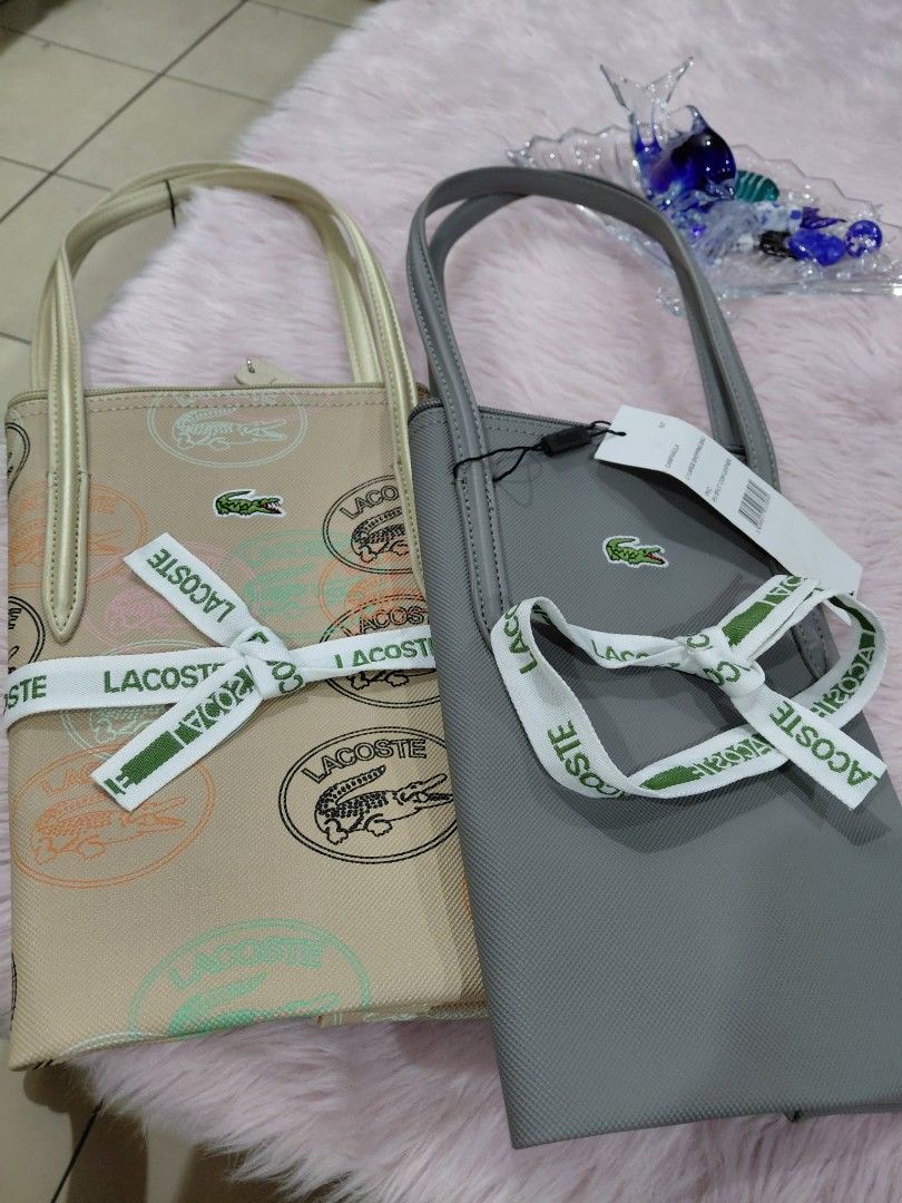 Lacoste printed tote bag-2 color & design variants available (Category: Tote Bags) located in Antipolo. Submitted by smushypotatoo (Listing ID 1465519673, Image 1). Description: .