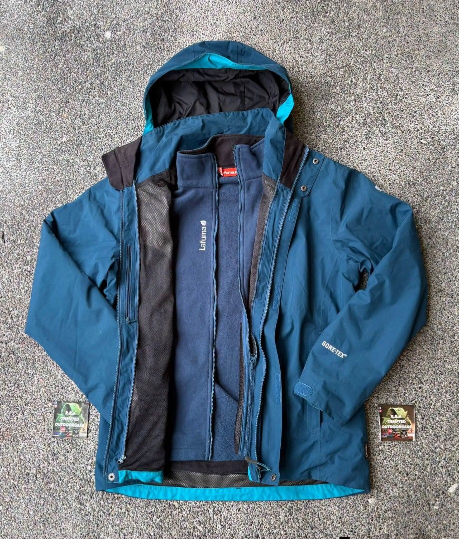 Lafuma 2 And 1 Jacket GORE-TEX Men’s (Category: Coats, Jackets and Outerwear) located in Caloocan City. Submitted by rjlthrifts (Listing ID 1465706107, Image 3). Description: Lafuma 2 And 1 Jacket GORE-TEX Men’s high-performance waterproof shell engineered primarily for wet, windy, and unstable weather conditions. Excellent Condition Color Rate 10/10 Inner 27 Length 23 Width Outer 29 Length 23 Width No issue. Price. 2,780 Loc. South Caloocan Cour