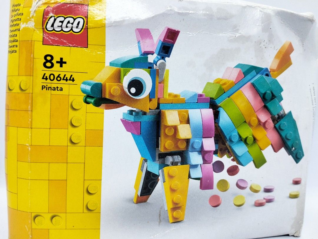 Lego 40644 Pinata (Donkey) (Category: Lego & Building Sets) located in Baguio. Submitted by toys_of_yesteryear (Listing ID 1465705733, Image 3). Description: 📌loc. Baguio ✅ Lego #40644 Pinata. Features buildable Donkey woth a ppseable gead, neck, tail, ears and legs. Sealed/unopened buy damaged box as seen on the photos ✅Price: posted + sf. 👉Mop: Gcash 👉Mod: J&T only These are carefully hand-picked, hard-to-find pieces sourced from multiple su
