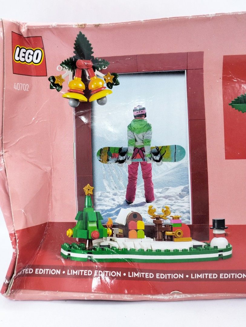 Lego 40702 Christmas Picture Frame (Category: Lego & Building Sets) located in Baguio. Submitted by toys_of_yesteryear (Listing ID 1465704512, Image 1). Description: 📌loc. Baguio ✅ Lego 40702 Christmas Picture Frame. Limited Edition. Sealed/new but Damaged box as seen on the photos. Actyal photis posted. What you see is what you get. ✅Price: posted + sf. 👉Mop: Gcash 👉Mod: J&T only These are carefully hand-picked, hard-to-find pieces sourced fr