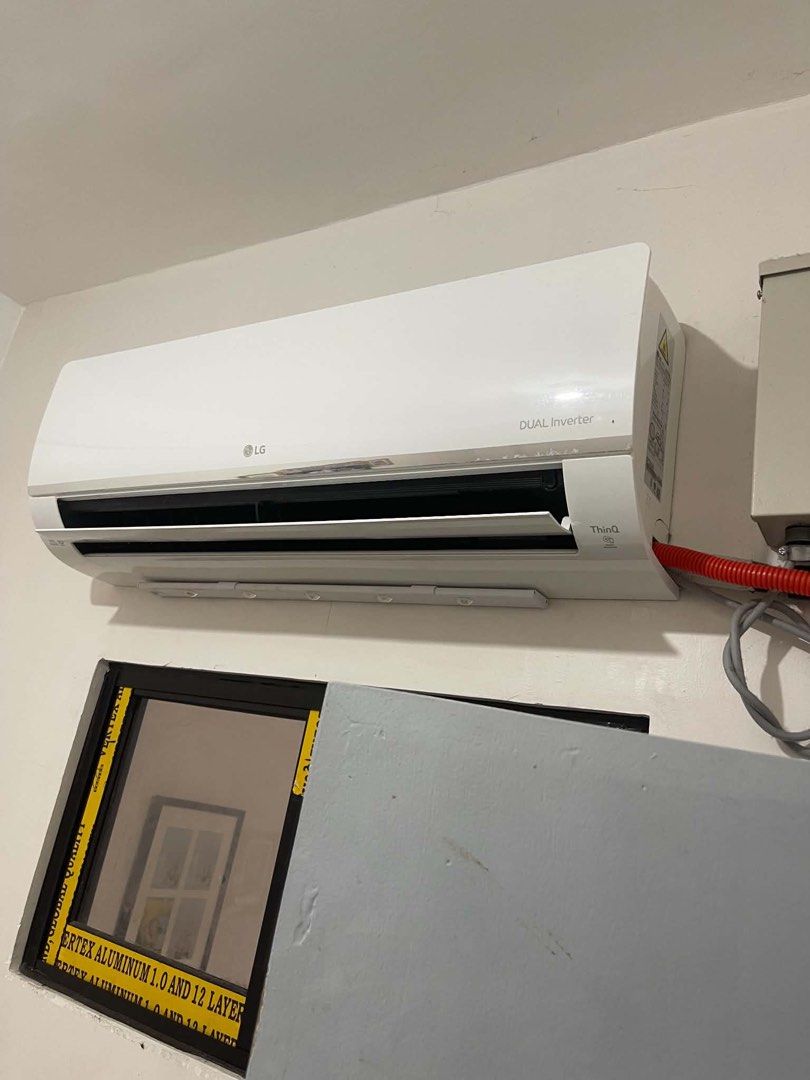 LG Dual Inverter Split Type Air Conditioner with ThinQ (Category: Air Conditioning and Heating) located in Manila. Submitted by angelinedi20261 (Listing ID 1465734009, Image 2). Description: FS: LG Dual Inverter Split Type 1 HP NO ISSUE / KAKA 1 YEAR LANG Pwede swap sa window type na inverter din at 1-1.5 HP ₱23K asking .