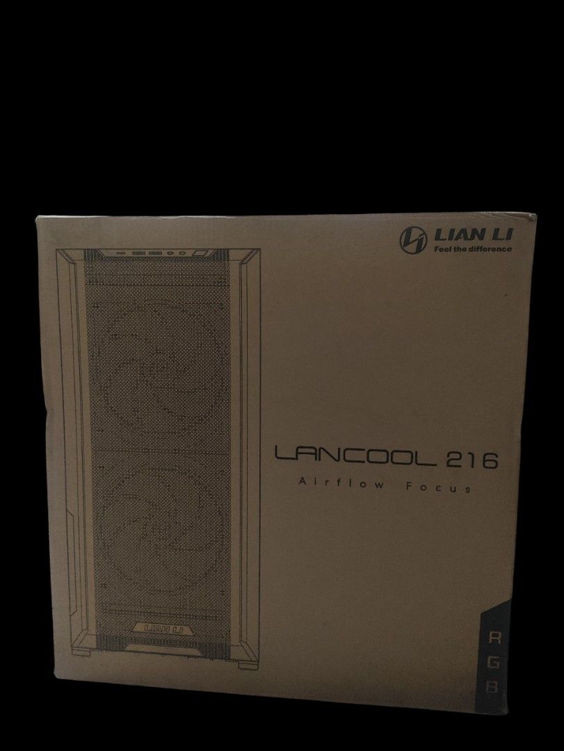 Lian Li Lancool 216 Airflow Focus PC Case (Category: Computer Parts) located in Manila. Submitted by orienton.shop (Listing ID 1462419524, Image 2). Description: -negotiable - Lian Li Lancool 216 PC Case - Optimized for maximum airflow with full mesh panels - Modular rear panel supports both air and water cooling setups - Includes 2 x 160mm PWM front fans and 1 x 140mm PWM rear fan - Features a rear PCIe fan bracket for additional cooling Rfs: Al
