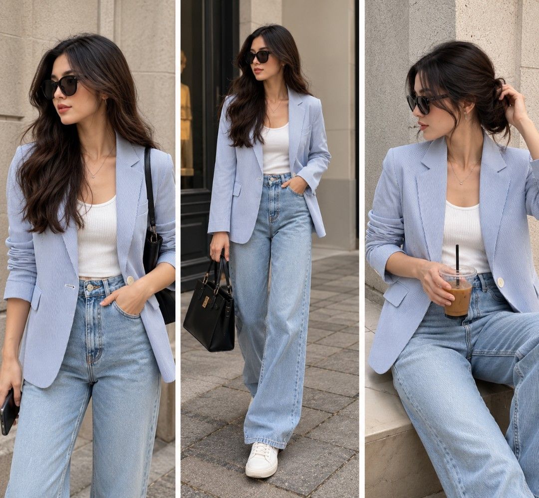 Lightweight Pinstriped On the Go Blazer (Category: Coats, Jackets and Outerwear) located in Taguig. Submitted by vm.co (Listing ID 1465712519, Image 1). Description: .