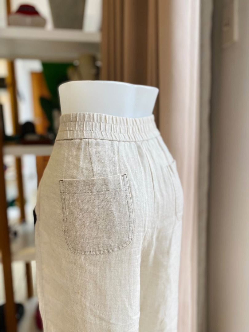 LINEN GARTERIZED PANTS (Category: Other Bottoms) located in Baguio. Submitted by asna_taku (Listing ID 1465665368, Image 2). Description: 33-34.