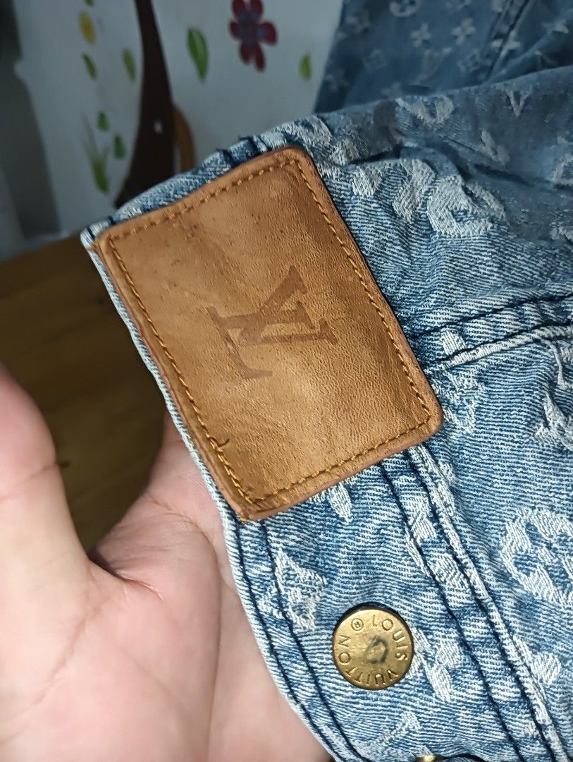Louis Vuitton x Supreme Monogram Denim Jacket (Category: Coats, Jackets and Outerwear) located in Taguig. Submitted by dandanathriftshop (Listing ID 1465643696, Image 3). Description: FORSALE ‼️ LV X SUPREME DENIM JACKET EXCELLENT CONDITION NO ISSUE NEED WASH ONLY SIZE 50 ON TAG 21 WIDTH 26 LENGTH DM📥.