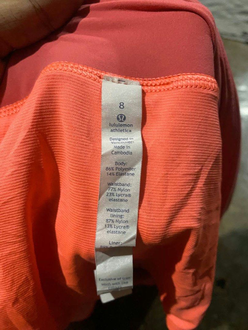 LULULEMON DOT 8 (Category: Shorts) located in Maramag. Submitted by luxurythirft (Listing ID 1465621724, Image 2). Description: EXCELLENT CONDI NO issue.
