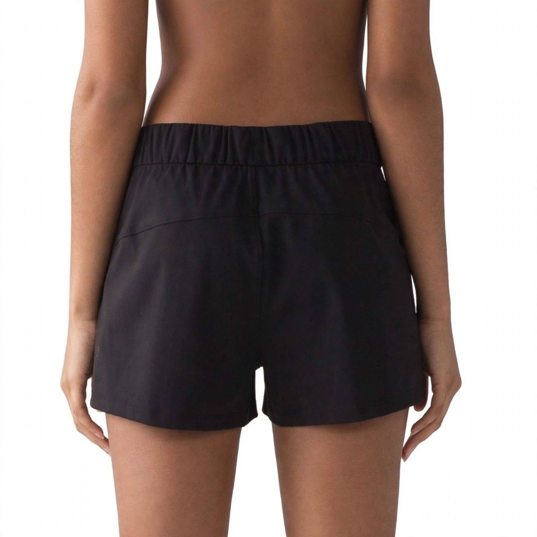 Lululemon on the Fly Short 4 (Category: Activewear) located in Rizal. Submitted by timeless_shop (Listing ID 1465580509, Image 2). Description: 🖤 ORIGINAL LULULEMON On The Fly Shorts 📏 SIZE: Dot 4 Width : 13 inches Length: 12 inches Fit: 25-29 Waistline 👚 DETAILS: 🧵 TELA: Woven Luxtreme - Soft, Magaan, Stretchy, Presko 🍃 ✂️ High-waist + Drawstring + 2 Side Pockets ✅ PERFECT FOR: Daily Casual, Pang-Mall / Gala, Travel / Airport OOTD, Pang-Gym