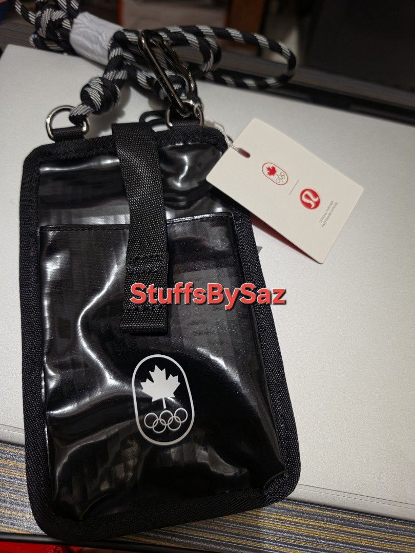 Lululemon Team Canada Ripstop Pouch Lanyard Black (Category: Purses & Pouches) located in Calamba. Submitted by stuffsbysaz (Listing ID 1465702514, Image 1). Description: A super handy Team Canada x lululemon piece for everyday use, travel, concerts, events & more! ❤️ COC Logo × lululemon 🎒 Adjustable lanyard — wear cross-body or around the neck 💦 Water-repellent ripstop fabric 🔐 Slip pocket with snap closure + secure zippered back pocket 📏 1