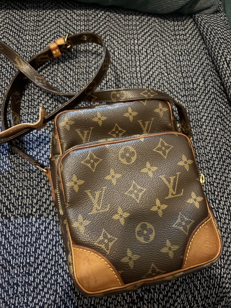 *LV Amazon Crossbody Bag with Certificate* (Category: Luxury Bags & Wallets) located in Mandaluyong City. Submitted by localbudol (Listing ID 1465595180, Image 1). Description: Louis Vuitton Vintage Amazone Monogram Crossbody — ₱45,000 Authenticated by LegitGrails. Vintage piece with beautiful natural patina and classic Monogram canvas. Good overall vintage condition with signs of age consistent with its era. Original strap and hardware..