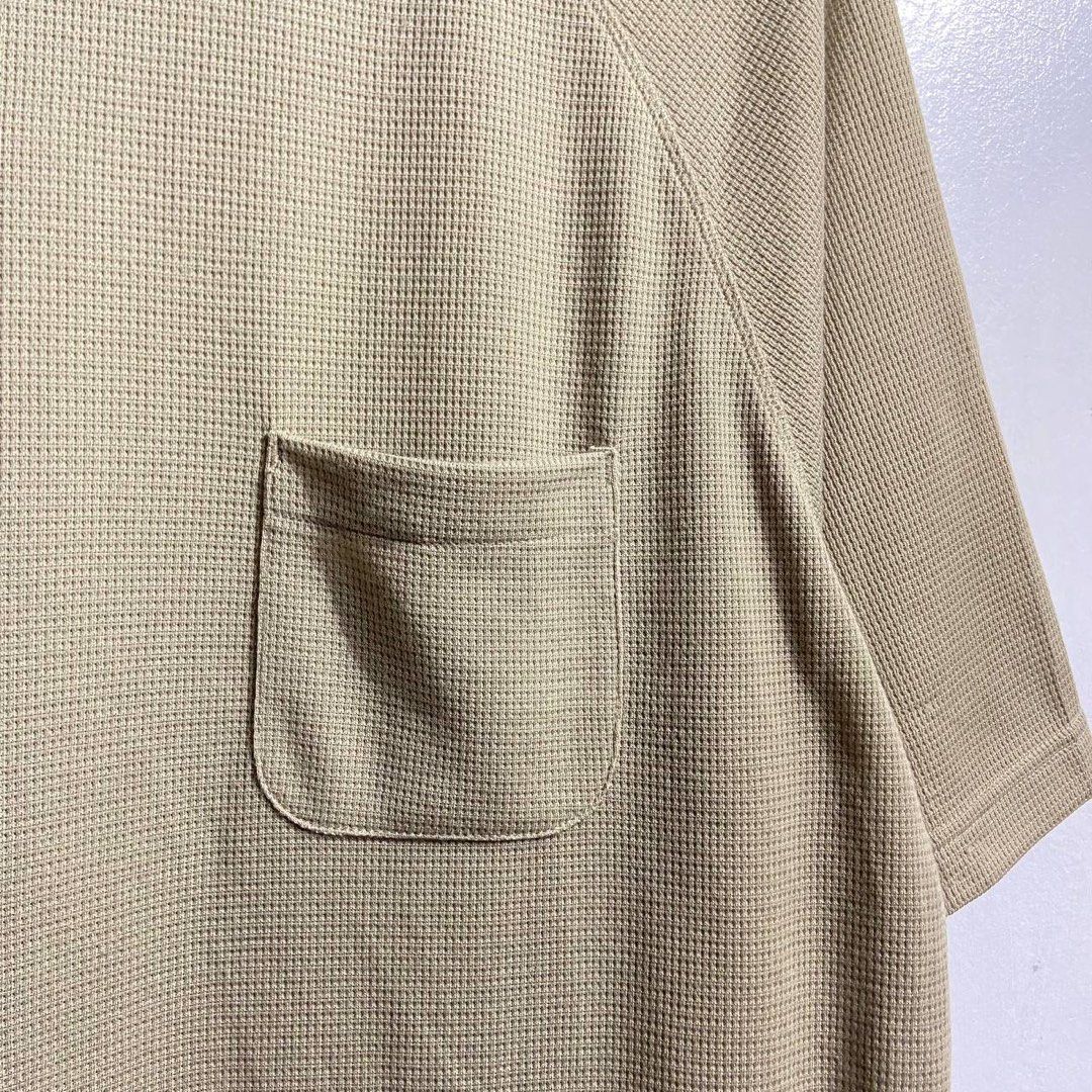 Madness Waffle-Knit Pocket Tee (Category: Tshirts & Polo Shirts ) located in Jamindan. Submitted by suecyyythrift (Listing ID 1465663234, Image 3). Description: Madness Waffle-Knit Pocket Tee Large on Tag 23 Width 29.5 Length Good as new 10/10 Color rate No Flaws.