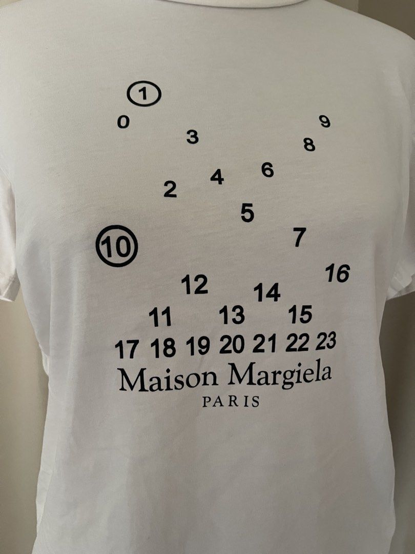 Maison tee (Category: Shirts) located in Cainta. Submitted by zlove111 (Listing ID 1465583898, Image 2). Description: no washtags medium - Features iconic circled and numbered brand graphic on the chest - Made from premium, soft cotton for all-day comfort - Classic crew neckline with a standard fit - Versatile everyday basic piece, easy to style - Condition: Brand new/Mint (Ready to ship).