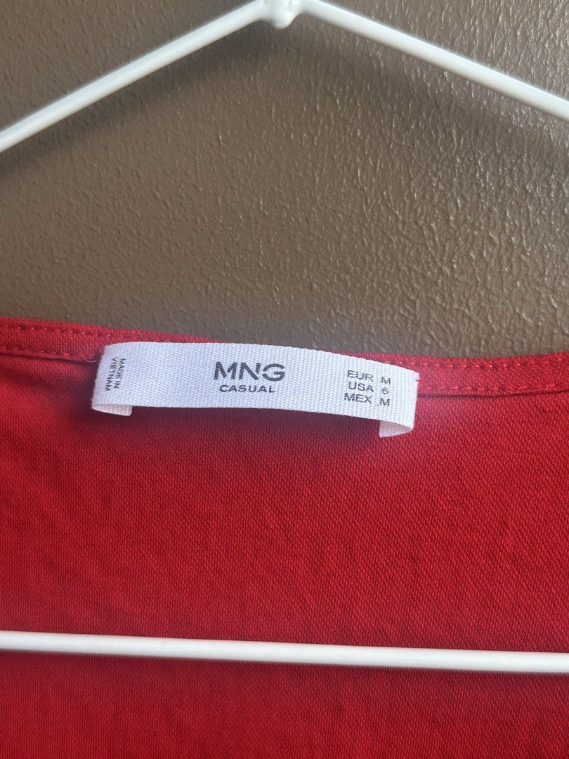 Mango Casual Red Wrap Dress Size M (Category: Dresses) located in Pasig City. Submitted by afterglowpreloved (Listing ID 1465614877, Image 3). Description: .