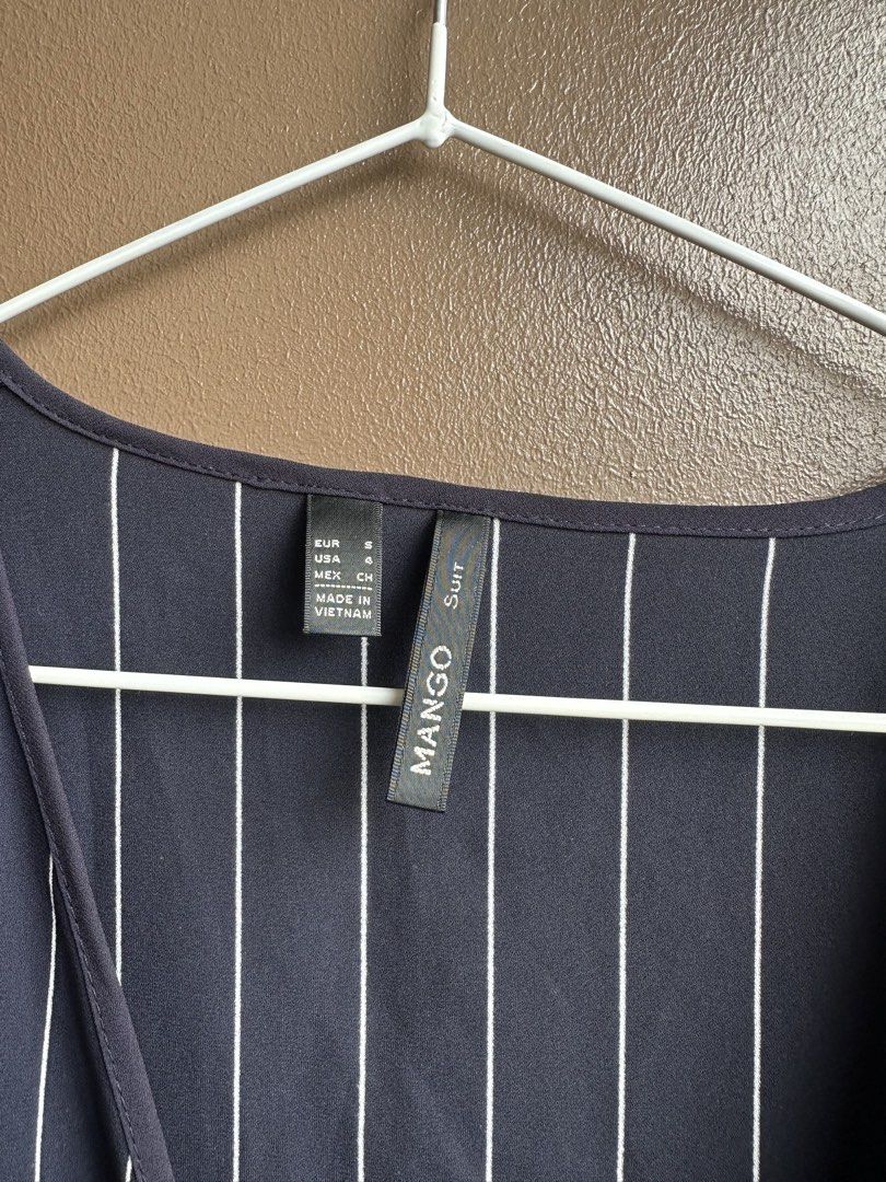 Mango Suit Pinstripe Long Sleeve Blouse Size S (Category: Longsleeves) located in Pasig City. Submitted by afterglowpreloved (Listing ID 1465597368, Image 3). Description: .
