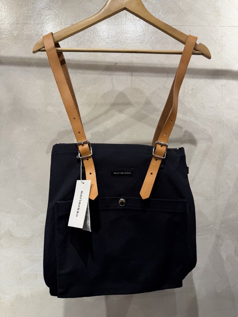 Marimekko - Eppu Two-way Canvas Bag (Category: Backpacks) located in Makati City. Submitted by dailypickups_ (Listing ID 1465687044, Image 2). Description: Medium size Brand-new with tags No inclusions Dimensions Width: 13.5” Height: 15”.
