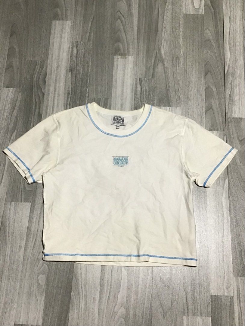 Marithe Francois Girbaud Classic Logo Crop Tee (Category: Blouses) located in Davao. Submitted by ljay.thriftedfinds (Listing ID 1465697451, Image 2). Description: Like new No issue Need wash only.
