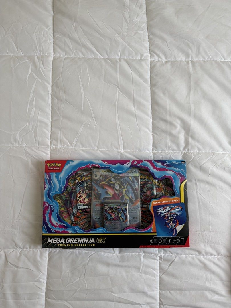 Mega Greninja EX Premium Collection (Category: Card Boxes & Cases) located in Lipa City. Submitted by ckespp (Listing ID 1465632247, Image 1). Description: Meetup Nuvali | South Forbes Add SF for shipping.