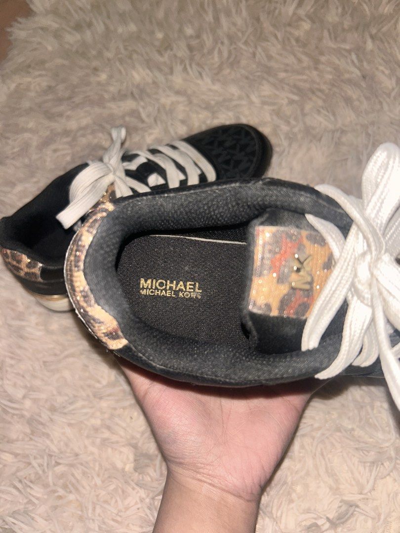 Michael Kors Allie Jogger Trainer (Black/Leopard) EU37 | Authentic (Category: Sneakers) located in Manila. Submitted by kashrain (Listing ID 1465607189, Image 3). Description: Michael Kors Allie Jogger Trainer (Black/Leopard) EU37 | Authentic -Authentic -Used once -Minor signs of use ₱3,500 (negotiable) Loc: Cavite/Metro Manila | Lalamove / J&T / LBC / Meet-up dm for more deets/info! IG: @kash.rain.
