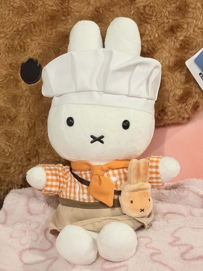 Miffy Chef Plush Toy (Category: Plushies & Soft Toys) located in Caloocan City. Submitted by miffuph (Listing ID 1465608935, Image 1). Description: 📦 Tiktok checkout • Lalamove • JNT.