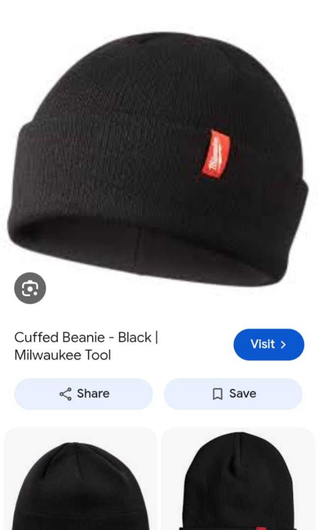 Milwaukee Rolled Beanie Black (Category: Beanies) located in Binan City. Submitted by incnt (Listing ID 1465738655, Image 2). Description: 300 Pesos only add shipping fee Milwaukee Rolled beanie OSFM Very good condition No issues "All brand names, logos, and images are registered trademarks of their respective owners. No affiliation or copyright infringement intended.".