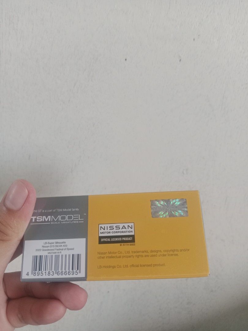 Mini GT NISSAN S15 SILVIA (Category: Interactive Toys) located in Dipolog. Submitted by karl_hobby (Listing ID 1465609705, Image 2). Description: Mini GT LB-Super Silhouette NISSAN S15 SILVIA #23 2022 Goodwood Festival of Speed Item is sealed‼️ CONDITION: Very mint never been open MOP: Gcash/Maribank MOD: J&T Express/SPX Express/Flash Express.