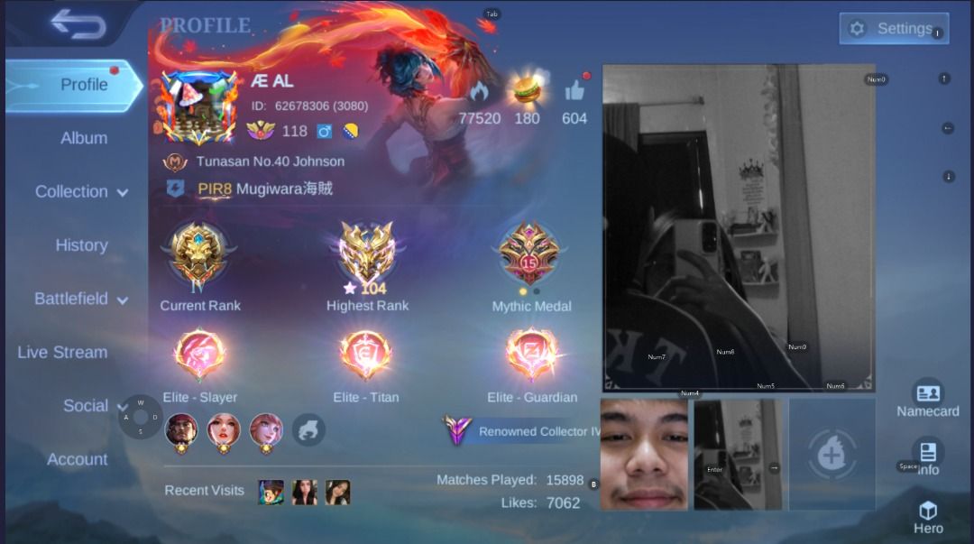 MLBB ACCOUNT (Category: Others) located in Caloocan City. Submitted by bravefox.854756 (Listing ID 1465585703, Image 2). Description: 12000 ORIGINAL PRICE.