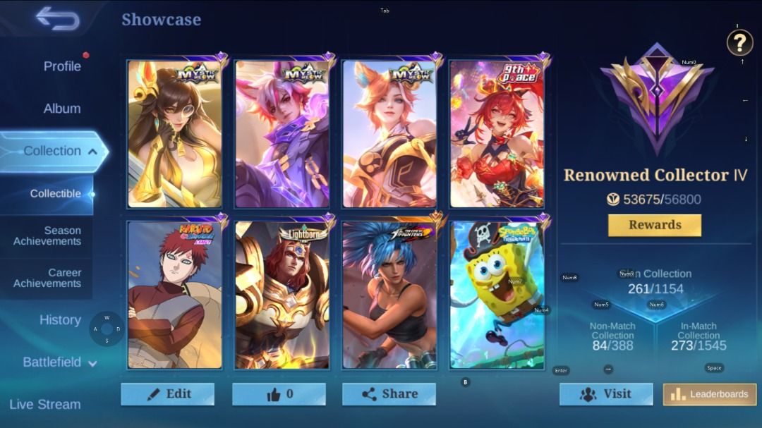 MLBB ACCOUNT (Category: Others) located in Caloocan City. Submitted by bravefox.854756 (Listing ID 1465585703, Image 3). Description: 12000 ORIGINAL PRICE.