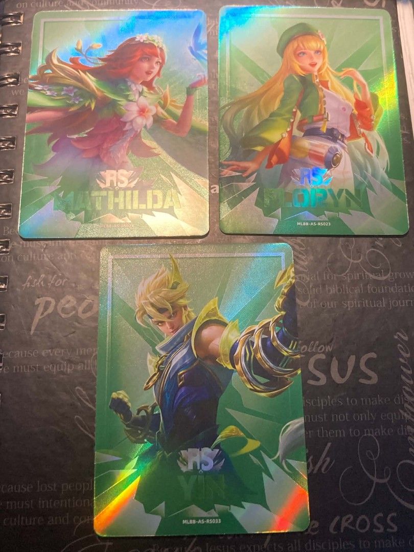 MLBB MANYC Vol. 2 RS and CS (Category: Raw Singles) located in Manila. Submitted by jtoyzandcollectibles (Listing ID 1465644334, Image 1). Description: MLBB MANYC Vol. 2 RS and CS ₱50 EACH Condition: All cards are sleeved and in good condition. ‼️ We only ship every Sunday & Monday night ‼️ 📌 Buyer shoulders shipping fee 📍 Cainta Rizal 💸 GCash only 🛵 Lalamove/JNT/LBC 💬 Send a message if you're interested!.
