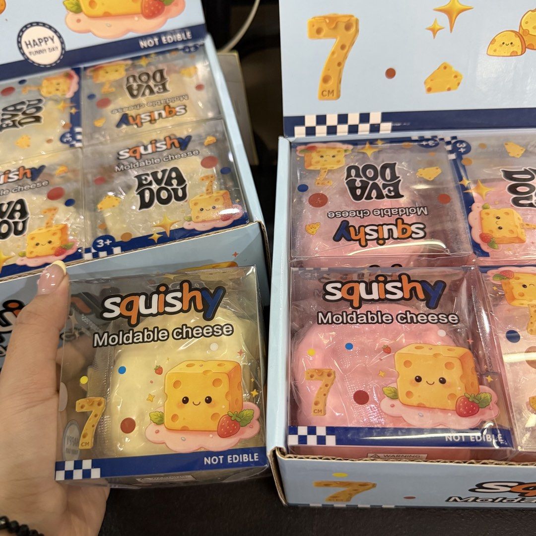 Moldable 7cm cheese Squishy (Category: Plushies & Soft Toys) located in Quezon City. Submitted by eskyanolvia (Listing ID 1465697866, Image 2). Description: .