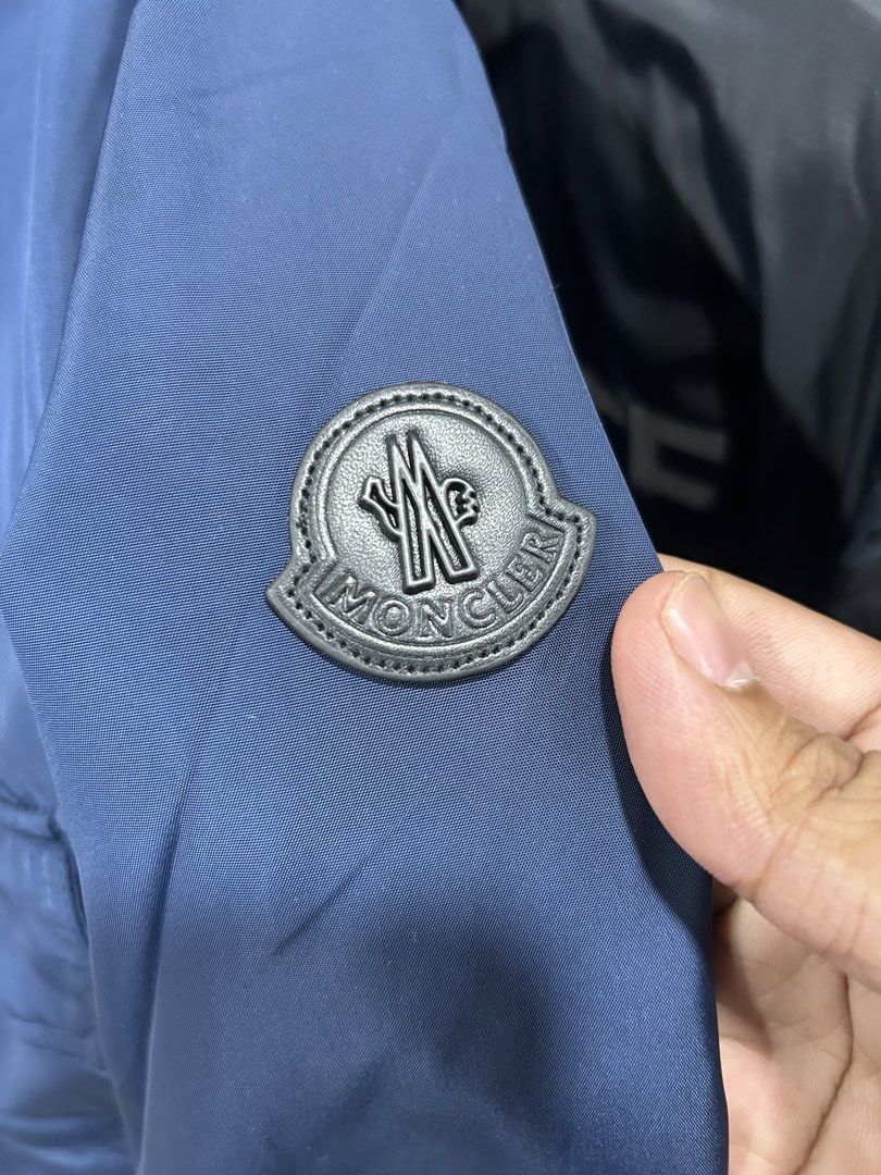 Moncler Blue Nylon Button-Up Jacket (Category: Coats, Jackets and Outerwear) located in Manila. Submitted by bodegabodega (Listing ID 1465696496, Image 2). Description: Moncler Size 6 XL fit Excellent / Like new No issue / flaws 25x28 dimensions 4k .