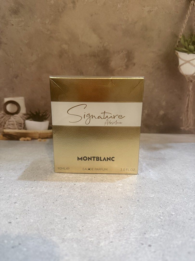 Montblanc Signature Absolue (Category: Fragrance & Deodorants) located in Paranaque City. Submitted by oommggg (Listing ID 1465579667, Image 1). Description: 100 % Original Perfume! Not fake NOT Us, Dubai, Singapore Etc. 100% ORIGINAL!!!! Paranaque area.