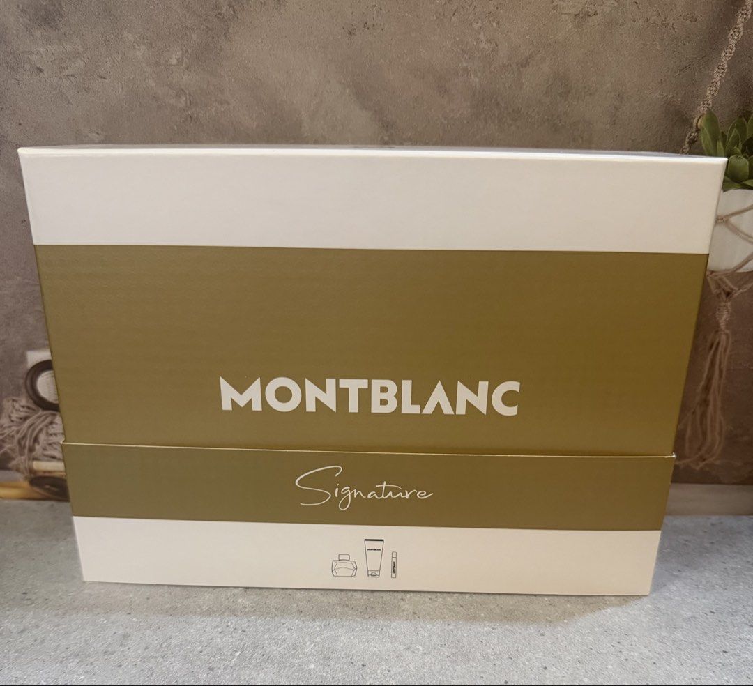 Montblanc Signature Set (Category: Fragrance & Deodorants) located in Paranaque City. Submitted by oommggg (Listing ID 1465595304, Image 1). Description: 100% Original Paranaque Area If nagdududa wag bumili..