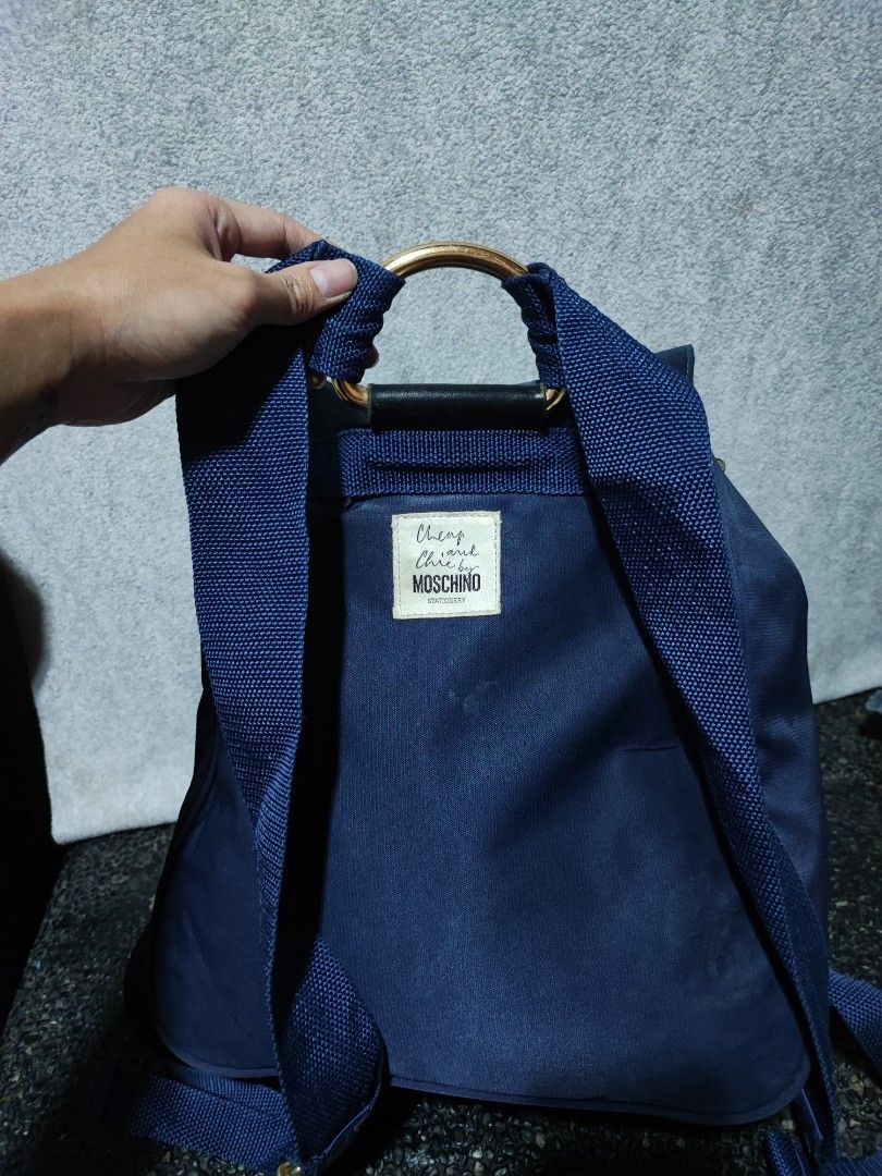 Moschino Nylon Backpack (Category: Backpacks) located in Baguio. Submitted by ozara.06 (Listing ID 1465699258, Image 2). Description: Moschino vintage nylon backpack Medium size In very good condition 1200.