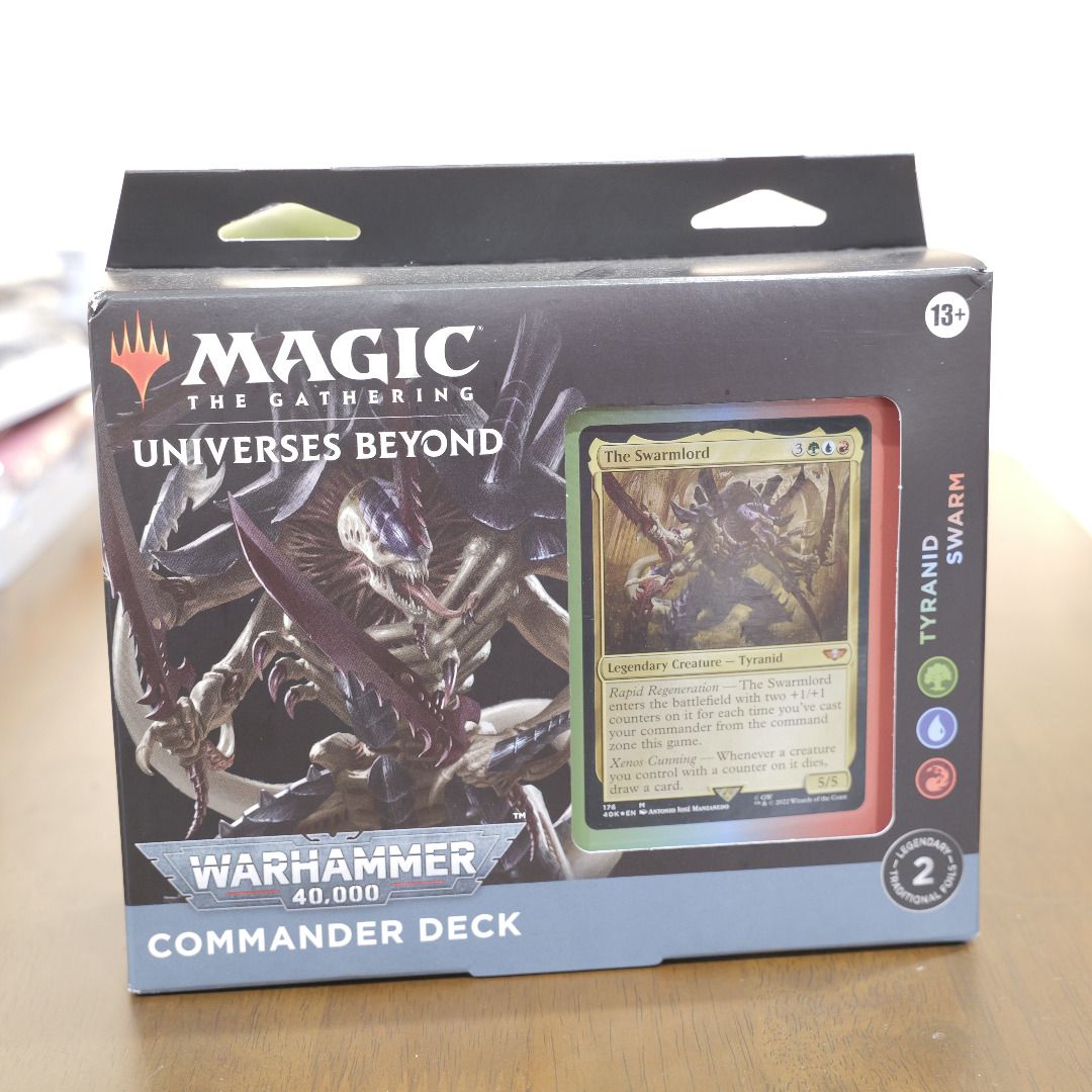 [MTG] 40K - Tyranid Swarm Precon (Category: Card Boxes & Cases) located in Batangas. Submitted by ambiverity (Listing ID 1465751881, Image 1). Description: Product: [MTG] 40K - Tyranid Swarm Precon Manufacturer: Wizards of the Coast Condition: Brand New Shop Bought From: Neutral Grounds RFS: decluttering of place, does not spark joy anymore Shipping: LBC, Lalamove (Metro Manila and areas within reach) Payment: GCash/Maya/BDO.