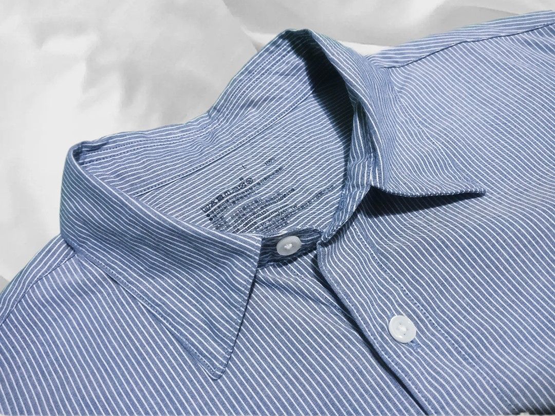 MUJI MEN SHORT SLEEVE BUTTON DOWN SHIRT (Category: Formal Shirts) located in Davao. Submitted by nevar07 (Listing ID 1465664559, Image 3). Description: SIZE: LARGE DIMENSION: W22 X L29 REGULAR FIT SINGLE CHEST POCKET OXFORD MATERIAL EXCELLENT CONDITION LIKE NEW DM TO PURCHASE 📥 𝐑𝐄𝐌𝐈𝐍𝐃𝐄𝐑: •𝐂𝐨𝐥𝐨𝐫 𝐦𝐚𝐲 𝐯𝐚𝐫𝐲 𝐝𝐮𝐞 𝐨𝐟 𝐭𝐡𝐞 𝐥𝐢𝐠𝐡𝐭𝐢𝐧𝐢𝐧𝐠 •𝐀𝐥𝐥 𝐢𝐭𝐞𝐦𝐬 𝐚𝐫𝐞 𝐭𝐡𝐫𝐢𝐟𝐭𝐞𝐝/𝐟𝐫𝐨m 𝐮𝐤𝐚𝐲 𝐛𝐚𝐥𝐞. 𝐋𝐢𝐦𝐢𝐭 𝐚�