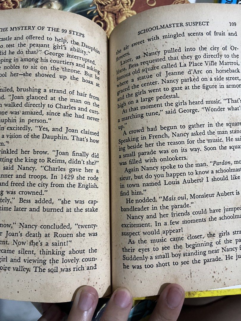 (AVAILABLE) Nancy Drew Mystery Stories (120 each) (Category: Storybooks) located in Cavite. Submitted by thaliaprlvd (Listing ID 1465617986, Image 3). Description: 120 each. Foxed and toned with age; pages complete and legible..
