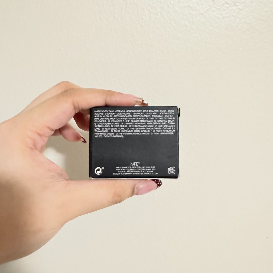NARS Powder Blush Box (Category: Makeup) located in Manila. Submitted by destashedmnl (Listing ID 1465650888, Image 3). Description: 💫 FREE SHIPPING WITHIN METRO MANILA 💫 (₱500 & up worth of purchase via J&T) ✨ EMPTY BOX. No product inside. 🩶 Message me for more info/photos. 😊 🩶 MOP: BPI/GCASH/GOTYME/MARIBANK 🩶 MOD: -Lalamove (Same Day Delivery: Metro Manila and nearby provinces) -J&T ; starts at ₱50 sf (Metro Manila/Provincial) 📝 Notes: P