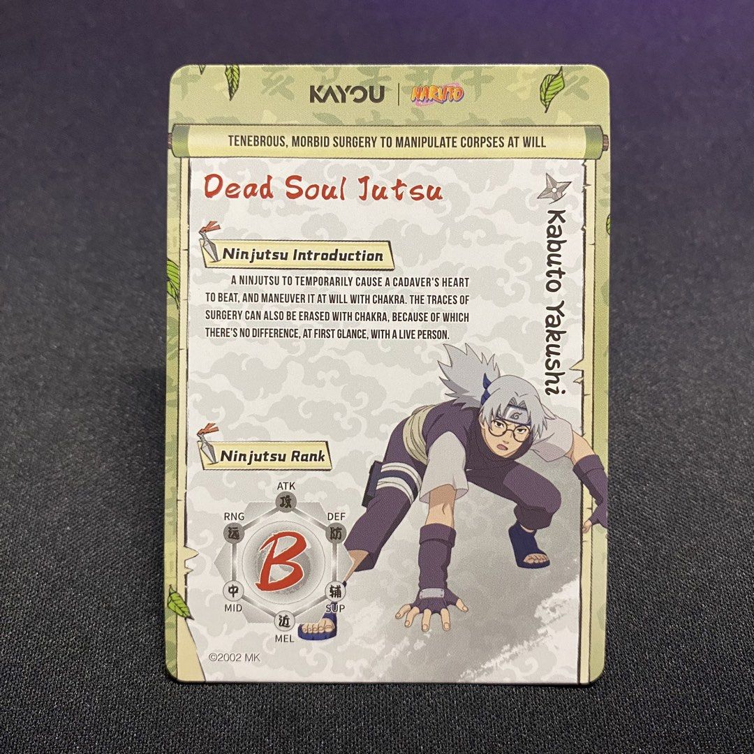 NARUTO KAYOU - KABUTO YAKUSHI (SSR) (Category: Raw Singles) located in Taguig. Submitted by secrethideout_official (Listing ID 1465738443, Image 2). Description: Naruto Kayou - Kabuto Yakushi Super Super Rare (SSR) ✅ firm price ✅ ignoring LP inquiry Location: Taguig📍 Shipping: J&T | LBC | Lalamove Payment: Gcash | Bank Transfer.