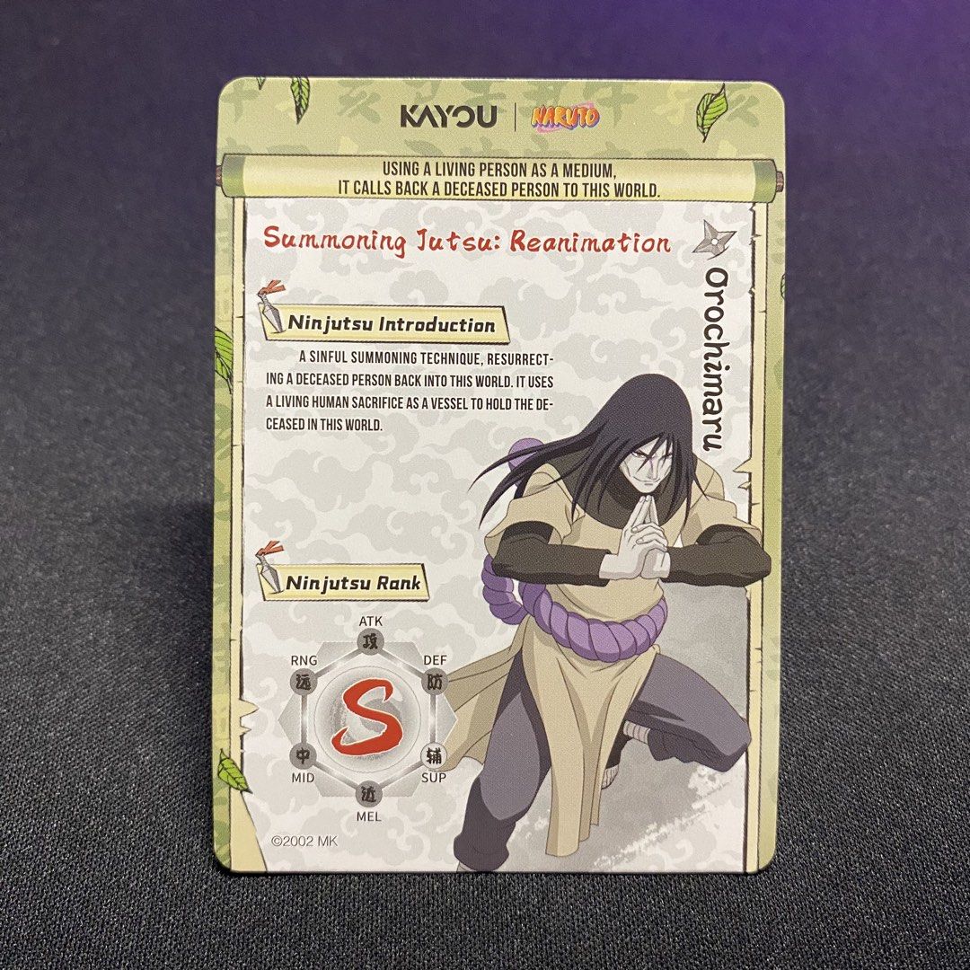 NARUTO KAYOU - OROCHIMARU (SSR) (Category: Raw Singles) located in Taguig. Submitted by secrethideout_official (Listing ID 1465735602, Image 2). Description: Naruto Kayou - Gaara Super Super Rare (SSR) ✅ firm price ✅ ignoring LP inquiry Location: Taguig📍 Shipping: J&T | LBC | Lalamove Payment: Gcash | Bank Transfer.