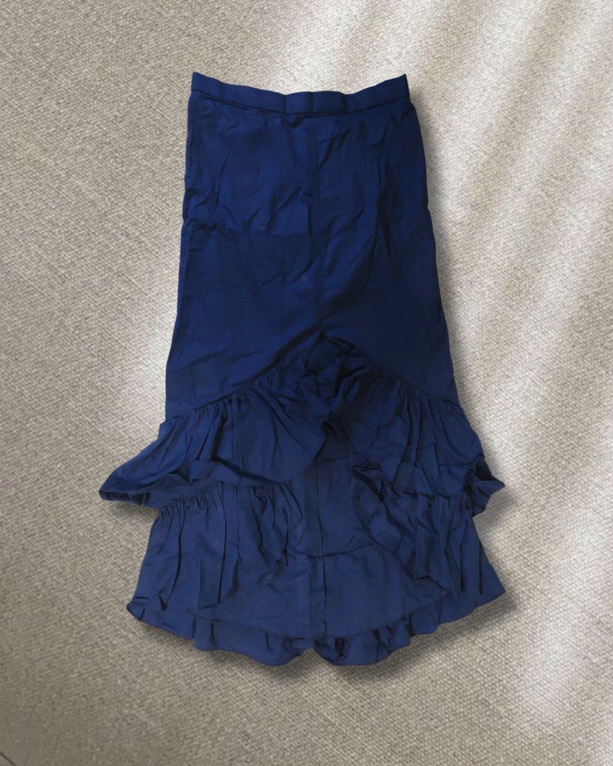 Navy Blue Formal Coords | Wedding | Set | (Category: Sets or Coordinates) located in Paranaque City. Submitted by closetclub308 (Listing ID 1465687531, Image 2). Description: Size: XS to Small Navy Blue Coords/ Set Skirt and Top Perfect for weddings/ events.