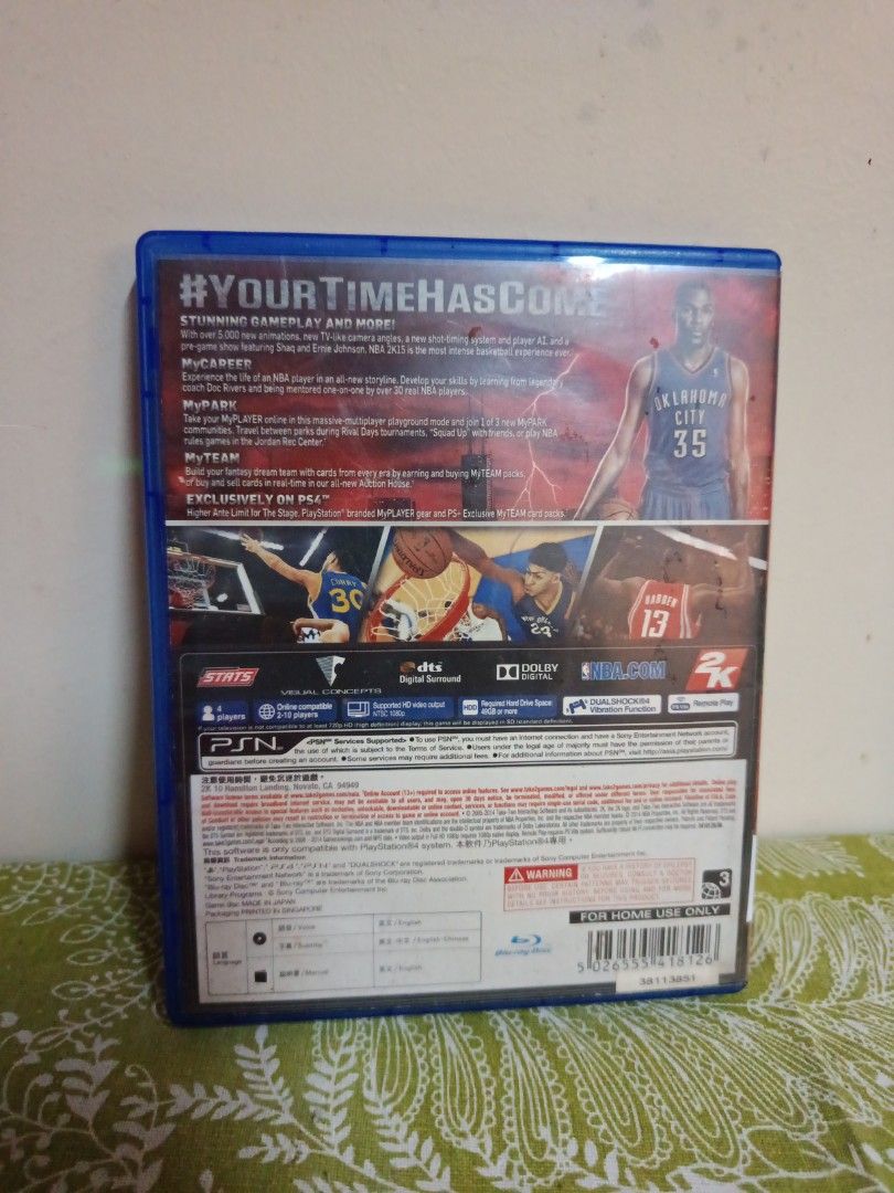 nba 2k15 (Category: PlayStation) located in Muntinlupa City. Submitted by markkeub (Listing ID 1465599417, Image 2). Description: pick up alabang send sameday lalamove or grab send full off phillipines with flash express.