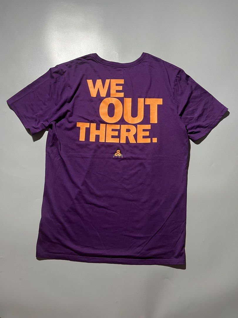 Nike ACG “We Out There” Tee (Category: Tshirts & Polo Shirts ) located in Quezon City. Submitted by metro_junkie.ph (Listing ID 1465706838, Image 2). Description: Nike ACG “We Out There” Tee Size Medium on Tag (20.5 x 28.5) Excellent Condition No any Flaw/Issue(s) Authentic/Searchable Code All Detail Posted 680 + SF.