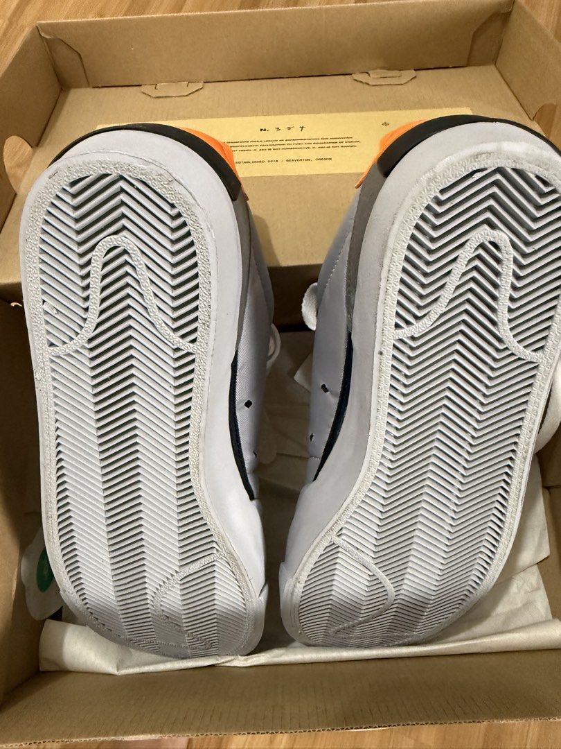 Nike Drop-Type Wolf Grey Black Total Orange (Category: Sneakers) located in Manila. Submitted by epicwhale.c2db8b (Listing ID 1465611058, Image 3). Description: - Model: Nike Drop-Type (AV6697 002) - Colorway: Wolf Grey, Black, and Total Orange - Size: Men's US 6 / Women's US 7.5 - Features: Distinctive N.354 branding details on upper and tongue - Inclusion: Complete with original box and tags.